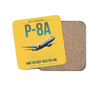 Thumbnail for P-8A Poseidon design on yellow 1 piece coaster