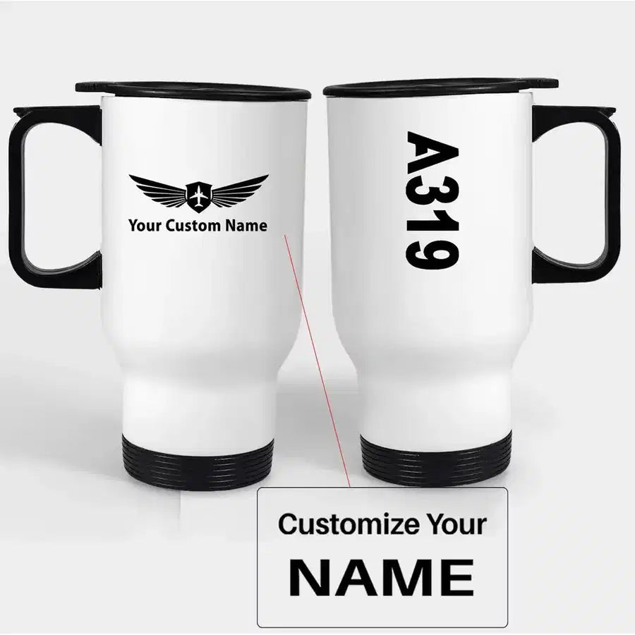 Customisable Airbus A319 Travel Mug - view 3