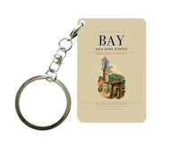 Thumbnail for Baia Mare Airport (BAY) design on beige key chain