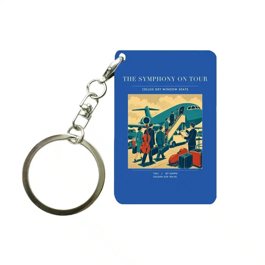 VINTAGE G4421 - The Symphony On Tour - Designed Key Chain design on blue