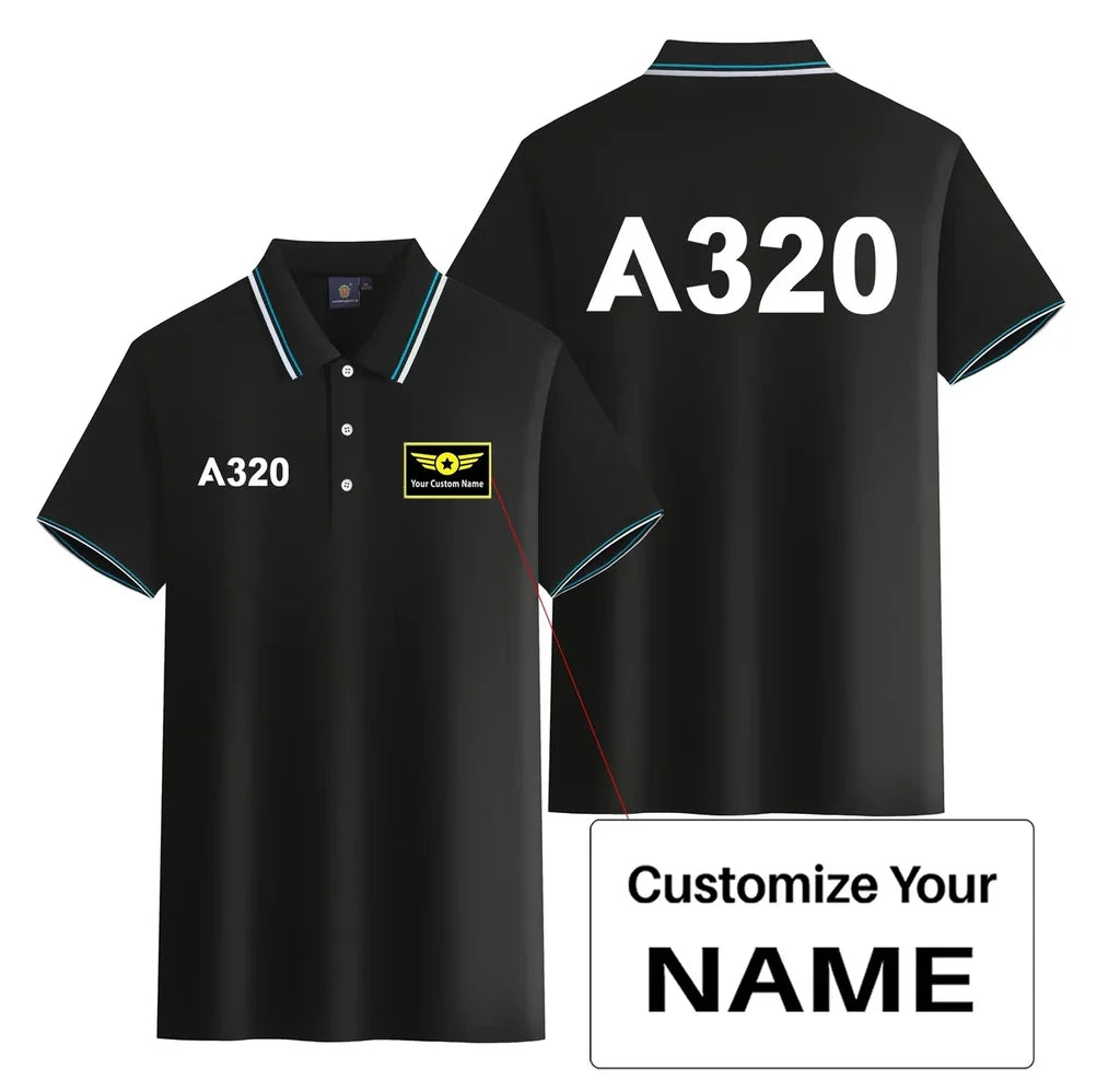 Customisable Airbus A320 Polo Shirt - view 3