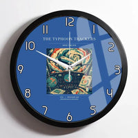 Thumbnail for VINTAGE G4091 - The Typhoon Trackers - Designed Wall Clocks design on blue framed