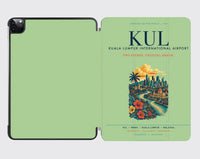Thumbnail for Kuala Lumpur International Airport (KUL) design on light green ipad tablet case