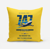 Thumbnail for Boeing 747-200B design on yellow pillow