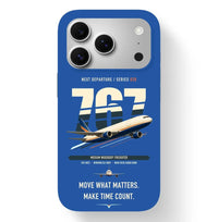 Thumbnail for Boeing 767-300F design on blue magsafe iphone case