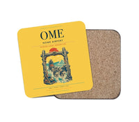 Thumbnail for Nome Airport (OME) design on yellow 1 piece coaster