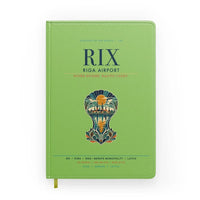 Thumbnail for Riga Airport (RIX) design on light green notebook