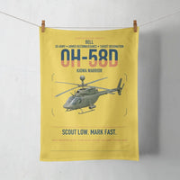 Thumbnail for Bell OH-58D Kiowa Warrior design on yellow towel