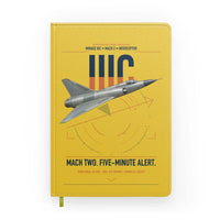 Thumbnail for Dassault Mirage IIIC design on yellow notebook