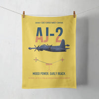 Thumbnail for AJ-2 Savage Tanker design on yellow towel