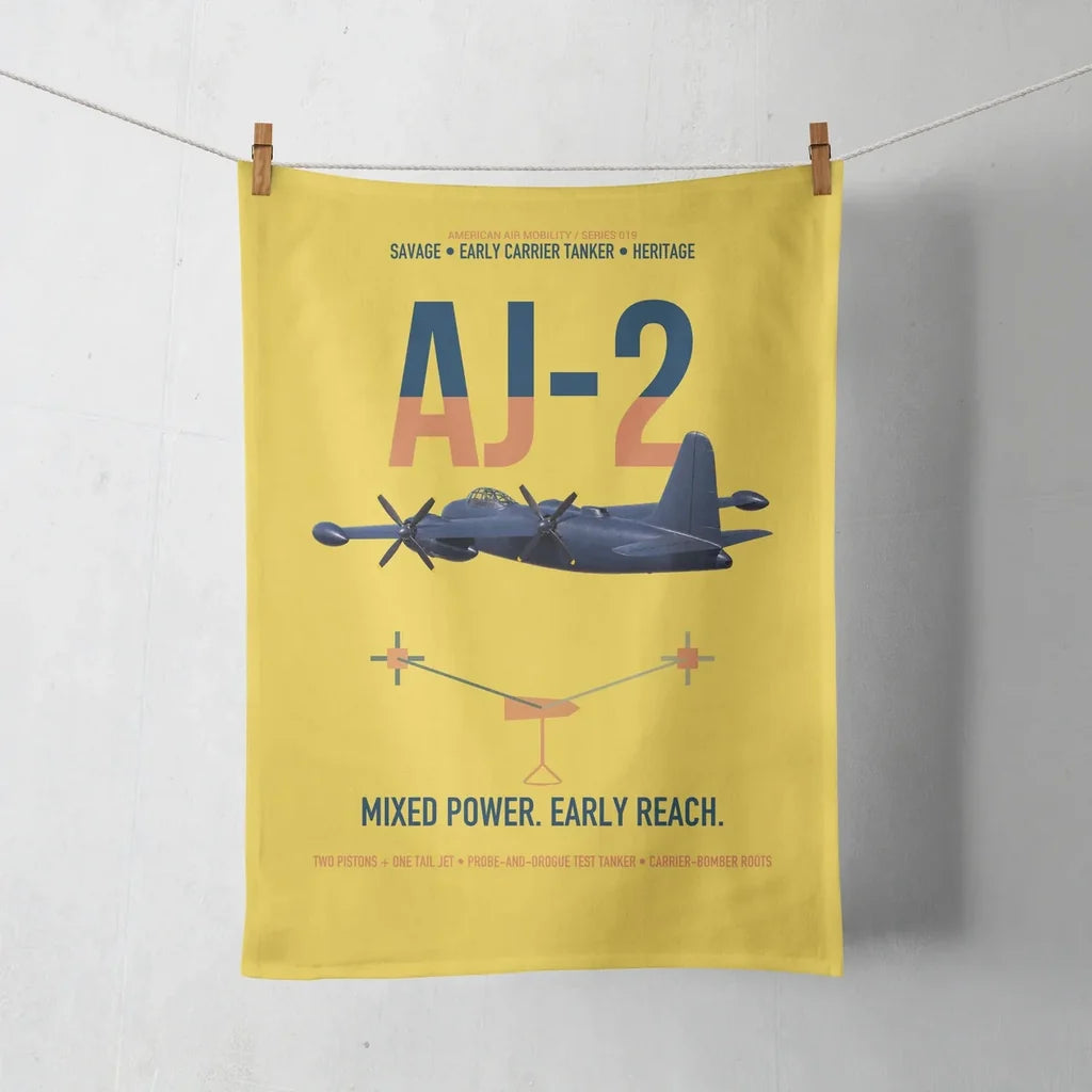 AJ-2 Savage Tanker design on yellow towel
