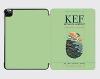 Thumbnail for Keflavík Airport (KEF) design on light green ipad tablet case