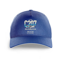 Thumbnail for Cessna T207A Stationair 8 design on blue printed hat