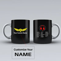 Thumbnail for Customisable Aviation Alphabet Mug - view 3