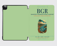 Thumbnail for Bangor International Airport (BGR) design on light green ipad tablet case
