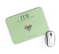 Thumbnail for Osaka International Airport (ITM) design on light green rectangle mouse pad