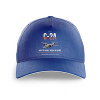 Thumbnail for C-2A Greyhound design on blue printed hat