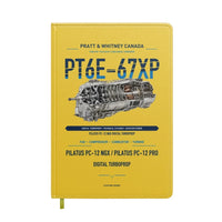 Thumbnail for PT6E-67XP design on yellow notebook