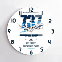 Thumbnail for Boeing 737 MAX 8 design on white no frame wall clock