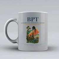 Thumbnail for Jack Brooks Regional Airport (BPT) airport code design on light gray ceramic mug