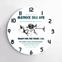 Thumbnail for DJI Matrice 300 RTK design on white no frame wall clock