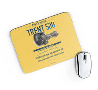 Thumbnail for TRENT 500 design on yellow rectangle mouse pad