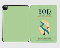 Thumbnail for Bordeaux Airport (BOD) design on light green ipad tablet case