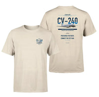 Thumbnail for Convair CV-240 design on beige t shirt