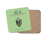 Thumbnail for Almaty International Airport (ALA) design on light green 1 piece coaster