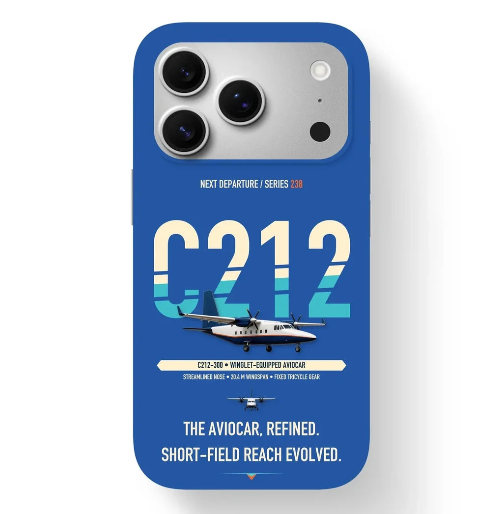 CASA C-212-300 Aviocar Case design on blue iphone case