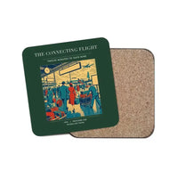 Thumbnail for The Connecting Flight - Designed Coasters design on dark green 1-piece
