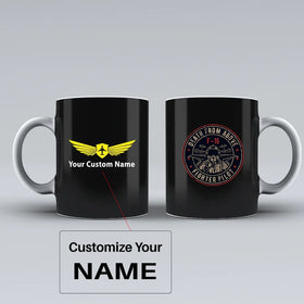 The Fighter Jet 16 Silhouette - Death From Above Ceramic White Mugs