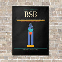 Thumbnail for Brasilia - Presidente Juscelino Kubitschek International Airport BSB - Canvas Framed - Black
