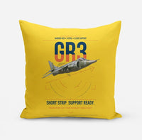 Thumbnail for Hawker Siddeley Harrier GR3 design on yellow pillow