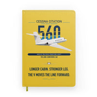 Thumbnail for Cessna Citation 560 - Citation V design on yellow notebook