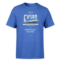 Thumbnail for Convair 580 design on blue single side