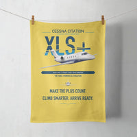 Thumbnail for Cessna Citation XLSPlus design on yellow towel