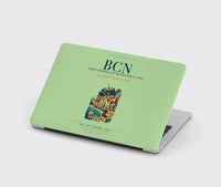 Thumbnail for Josep Tarradellas Barcelona-El Prat Airport (BCN) design on light green MacBook case