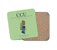 Thumbnail for Netaji Subhash Chandra Bose International Airport Kolkata (CCU) design on light green 1 piece coaster