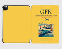 Thumbnail for Grand Forks International Airport (GFK) design on yellow ipad tablet case