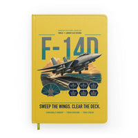 Thumbnail for F-14D Tomcat design on yellow notebook
