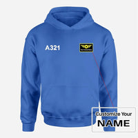 Thumbnail for Customisable Airbus A321 Hoodie - view 3