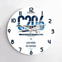 Thumbnail for Cessna 206 Stationair design on white no frame wall clock