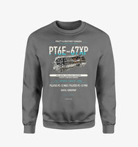 Thumbnail for PT6E-67XP design on gray sweatshirt