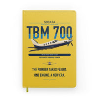Thumbnail for Socata TBM 700 design on yellow notebook