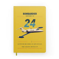 Thumbnail for Bombardier Learjet 24 design on yellow notebook