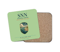 Thumbnail for Shannon Airport (SNN) design on light green 1 piece coaster