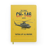 Thumbnail for Bell Canada CH-146 Griffon design on yellow notebook