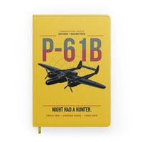 Thumbnail for P-61B Black Widow design on yellow notebook