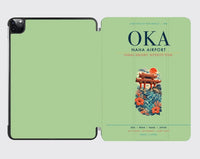 Thumbnail for Naha Airport (OKA) design on light green ipad tablet case